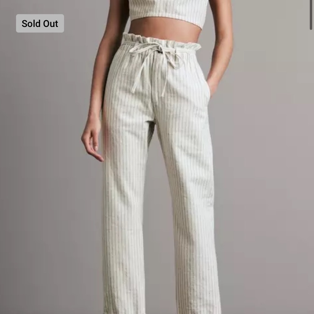 NWT Rag & Bone Zoe Top and Tie Cotton Straight Pant